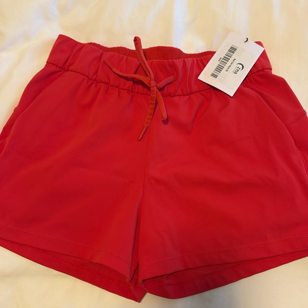 Zyia Red Club Shorts size small new with tags